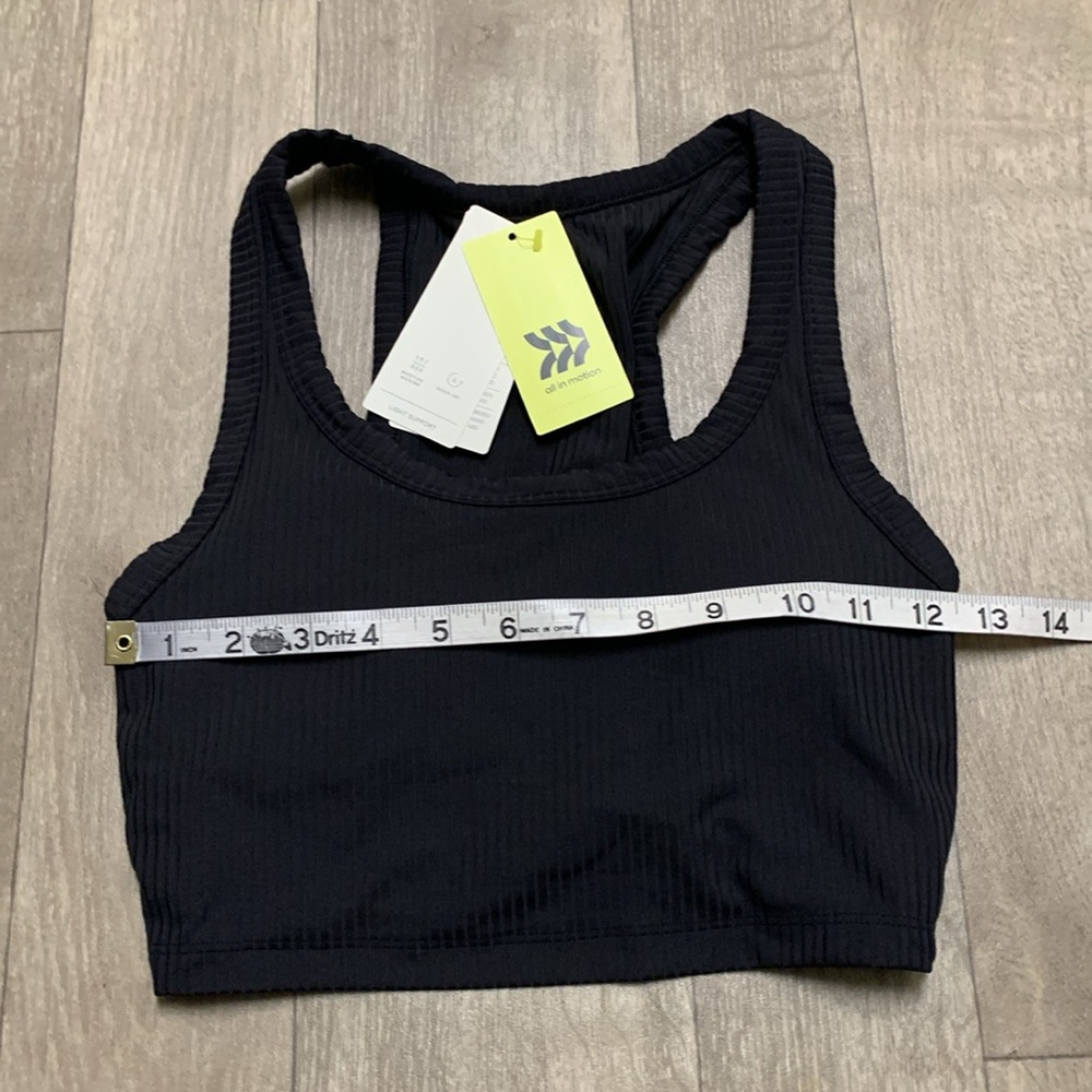 NWT All In Motion Seamless Light‎ Support Rib Racer Sports Bra - Picture 4 of 10